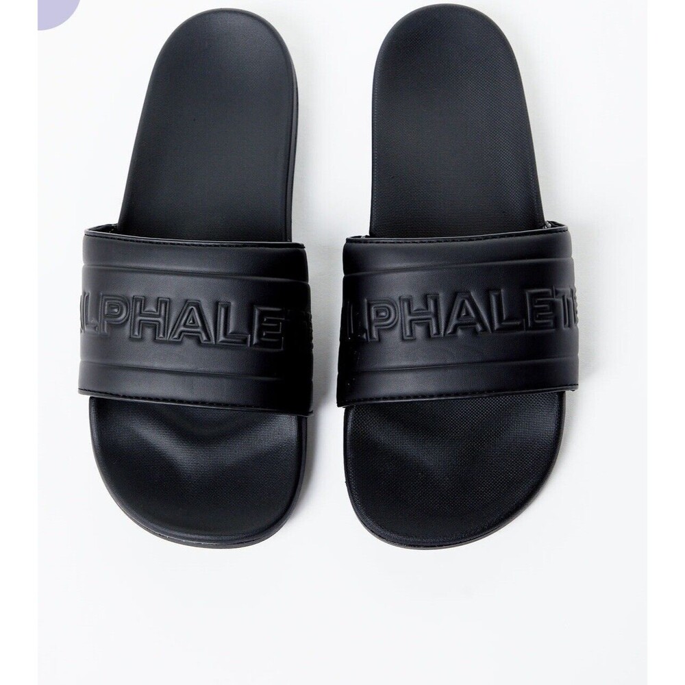 Alphalete Women’s Essential Core Slides Black, Size W11/M9